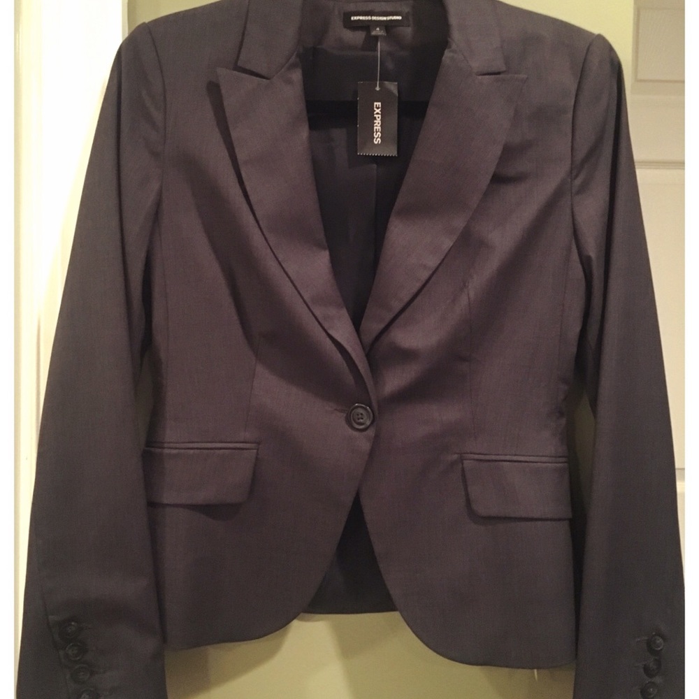 Express One Button Blazer - Picture 3 of 5